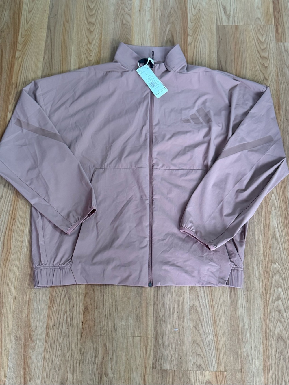 adidas Pink Dusty Rose Zip-Up Track Jacket